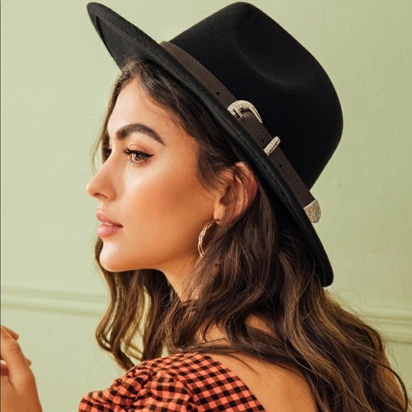 WILA Accessories - Rancher Wool Stiff Brim Hat Black Leather Band